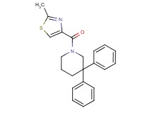 1-[(2-methyl-1,3-thiazol-4-yl)carbonyl]-3,3-diphenylpiperidine