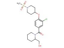 [1-(3-chloro-4-{[1-(methylsulfonyl)-4-piperidinyl]oxy}benzoyl)-2-piperidinyl]methanol