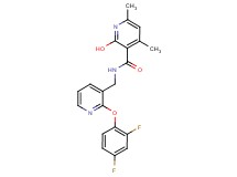 N-{[2-(2,4-difluorophenoxy)-3-pyridinyl]methyl}-2-hydroxy-4,6-dimethylnicotinamide