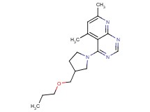 5,7-dimethyl-4-[3-(propoxymethyl)pyrrolidin-1-yl]pyrido[2,3-d]pyrimidine