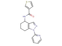 N-[1-(2-pyridinyl)-4,5,6,7-tetrahydro-1H-indazol-4-yl]-3-thiophenecarboxamide