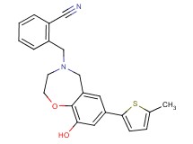 2-{[9-hydroxy-7-(5-methyl-2-thienyl)-2,3-dihydro-1,4-benzoxazepin-4(5H)-yl]methyl}benzonitrile