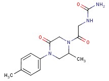 N-{2-[2-methyl-4-(4-methylphenyl)-5-oxo-1-piperazinyl]-2-oxoethyl}urea