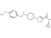 N-cyclopropyl-1-{cis-4-[(4-methoxybenzyl)amino]cyclohexyl}-1H-1,2,3-triazole-4-carboxamide