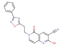 2-hydroxy-5-oxo-6-[2-(3-phenyl-1,2,4-oxadiazol-5-yl)ethyl]-5,6-dihydro-1,6-naphthyridine-3-carbonitrile