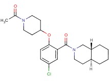 (4aS*,8aR*)-2-{2-[(1-acetyl-4-piperidinyl)oxy]-5-chlorobenzoyl}decahydroisoquinoline