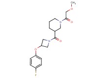 3-{[3-(4-fluorophenoxy)-1-azetidinyl]carbonyl}-1-(methoxyacetyl)piperidine
