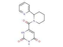 6-{[2-(2-pyridinyl)-1-piperidinyl]carbonyl}-2,4(1H,3H)-pyrimidinedione