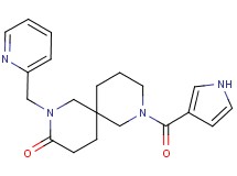 2-(2-pyridinylmethyl)-8-(1H-pyrrol-3-ylcarbonyl)-2,8-diazaspiro[5.5]undecan-3-one