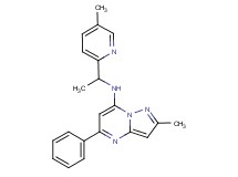 2-methyl-N-[1-(5-methylpyridin-2-yl)ethyl]-5-phenylpyrazolo[1,5-a]pyrimidin-7-amine