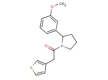 2-(3-methoxyphenyl)-1-(3-thienylacetyl)pyrrolidine