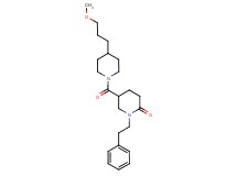 5-{[4-(3-methoxypropyl)-1-piperidinyl]carbonyl}-1-(2-phenylethyl)-2-piperidinone