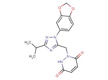 1-{[1-(1,3-benzodioxol-5-yl)-3-isopropyl-1H-1,2,4-triazol-5-yl]methyl}-1,2-dihydropyridazine-3,6-dione