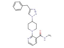 2-[4-(4-benzyl-1H-1,2,3-triazol-1-yl)piperidin-1-yl]-N-methylnicotinamide