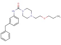 N-(3-benzylphenyl)-4-(2-propoxyethyl)piperazine-1-carboxamide