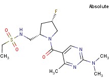 N-[((2S,4S)-1-{[2-(dimethylamino)-4-methylpyrimidin-5-yl]carbonyl}-4-fluoropyrrolidin-2-yl)methyl]ethanesulfonamide