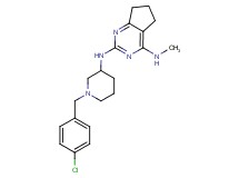 N~2~-[1-(4-chlorobenzyl)-3-piperidinyl]-N~4~-methyl-6,7-dihydro-5H-cyclopenta[d]pyrimidine-2,4-diamine