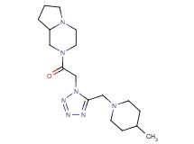 2-({5-[(4-methyl-1-piperidinyl)methyl]-1H-tetrazol-1-yl}acetyl)octahydropyrrolo[1,2-a]pyrazine