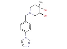 (3S*,4S*)-1-[4-(1H-imidazol-1-yl)benzyl]-4-methylpiperidine-3,4-diol