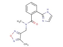 2-(1H-imidazol-2-yl)-N-methyl-N-[(4-methyl-1,2,5-oxadiazol-3-yl)methyl]benzamide trifluoroacetate