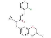 (2E)-3-(2-chlorophenyl)-N-cyclopropyl-N-(3-isobutoxybenzyl)acrylamide