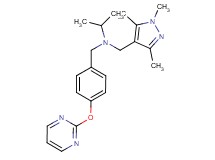 N-[4-(pyrimidin-2-yloxy)benzyl]-N-[(1,3,5-trimethyl-1H-pyrazol-4-yl)methyl]propan-2-amine