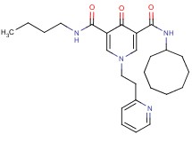 N-butyl-N'-cyclooctyl-4-oxo-1-[2-(2-pyridinyl)ethyl]-1,4-dihydro-3,5-pyridinedicarboxamide