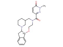 N-{[1-(2,3-dihydro-1H-inden-2-yl)-3-piperidinyl]methyl}-N-(2-methoxyethyl)-1-methyl-6-oxo-1,6-dihydro-3-pyridazinecarboxamide