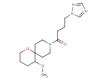 5-methoxy-9-[4-(1H-1,2,4-triazol-1-yl)butanoyl]-1-oxa-9-azaspiro[5.5]undecane
