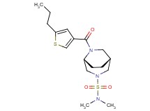 (1R*,5R*)-N,N-dimethyl-6-[(5-propyl-3-thienyl)carbonyl]-3,6-diazabicyclo[3.2.2]nonane-3-sulfonamide