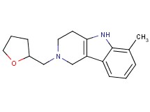 6-methyl-2-(tetrahydro-2-furanylmethyl)-2,3,4,5-tetrahydro-1H-pyrido[4,3-b]indole trifluoroacetate