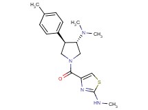 4-{[(3S*,4R*)-3-(dimethylamino)-4-(4-methylphenyl)-1-pyrrolidinyl]carbonyl}-N-methyl-1,3-thiazol-2-amine