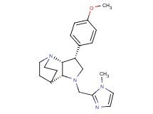 (3R*,3aR*,7aR*)-3-(4-methoxyphenyl)-1-[(1-methyl-1H-imidazol-2-yl)methyl]octahydro-4,7-ethanopyrrolo[3,2-b]pyridine