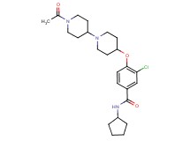 4-[(1'-acetyl-1,4'-bipiperidin-4-yl)oxy]-3-chloro-N-cyclopentylbenzamide