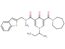 5-(1-azepanylcarbonyl)-N-(1-benzothien-2-ylmethyl)-1-sec-butyl-N-methyl-4-oxo-1,4-dihydro-3-pyridinecarboxamide