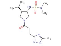 N'-{(3S*,4R*)-4-isopropyl-1-[3-(5-methyl-1H-1,2,4-triazol-3-yl)propanoyl]-3-pyrrolidinyl}-N,N-dimethylsulfamide