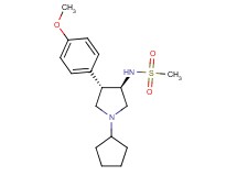 N-[rel-(3R,4S)-1-cyclopentyl-4-(4-methoxyphenyl)-3-pyrrolidinyl]methanesulfonamide dihydrochloride
