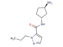 N-[rel-(1R,3R)-3-aminocyclopentyl]-1-propyl-1H-pyrazole-5-carboxamide hydrochloride