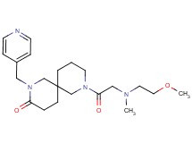 8-[N-(2-methoxyethyl)-N-methylglycyl]-2-(pyridin-4-ylmethyl)-2,8-diazaspiro[5.5]undecan-3-one
