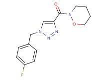 2-{[1-(4-fluorobenzyl)-1H-1,2,3-triazol-4-yl]carbonyl}-1,2-oxazinane