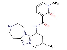 1-methyl-N-[3-methyl-1-(6,7,8,9-tetrahydro-5H-[1,2,4]triazolo[4,3-d][1,4]diazepin-3-yl)butyl]-2-oxo-1,2-dihydropyridine-3-carboxamide