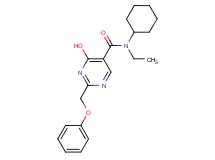 N-cyclohexyl-N-ethyl-4-hydroxy-2-(phenoxymethyl)pyrimidine-5-carboxamide