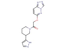 6-{2-oxo-2-[3-(1H-pyrazol-5-yl)piperidin-1-yl]ethoxy}[1,2,4]triazolo[4,3-b]pyridazine