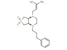 (4aR*,7aS*)-1-(3-methyl-2-buten-1-yl)-4-(3-phenylpropyl)octahydrothieno[3,4-b]pyrazine 6,6-dioxide