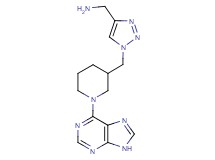 1-(1-{[1-(9H-purin-6-yl)piperidin-3-yl]methyl}-1H-1,2,3-triazol-4-yl)methanamine