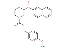 {1-[3-(4-methoxyphenyl)propanoyl]-3-piperidinyl}(2-naphthyl)methanone