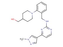 {1-[2-({[4-(1-methyl-1H-pyrazol-4-yl)pyrimidin-2-yl]amino}methyl)phenyl]piperidin-4-yl}methanol