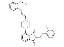 2-[2-(2-fluorophenyl)ethyl]-4-{4-[(2E)-3-(2-methoxyphenyl)-2-propen-1-yl]-1-piperazinyl}-1H-isoindole-1,3(2H)-dione