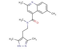 N-[2-(3,5-dimethyl-1H-pyrazol-4-yl)ethyl]-N,2,6-trimethyl-4-quinolinecarboxamide