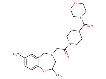 2,7-dimethyl-4-{2-[4-(4-morpholinylcarbonyl)-1-piperidinyl]-2-oxoethyl}-2,3,4,5-tetrahydro-1,4-benzoxazepine